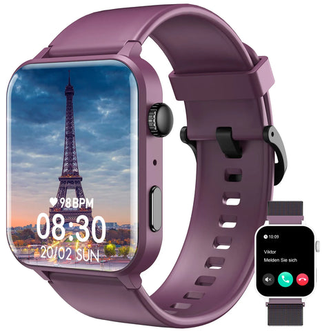 Baolubao Smartwatch 1.83 inch HD Display 300mAh Fitness Tracker Bluetooth Receive and make calls Sports Watch Pedometer