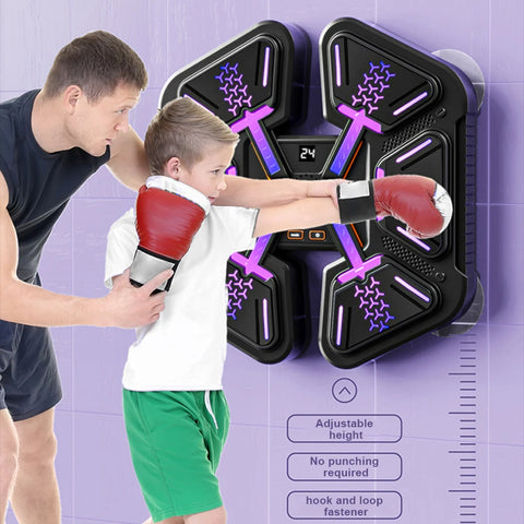 New Smart Music Boxing Machine for Children Adult Wall Mounted Boxing Trainer Home Sports Response Training Boxing Wall Target