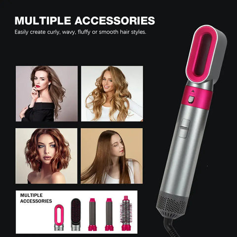 5 In 1 Hair Dryer Professional High-Speed Curling lron Hot Air Comb Set For Dyson Airwrap Straightener Styling Tool