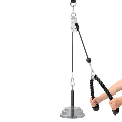 DIY Pulley Cable Machine Strength Training Equipment Attachment System Loading Pin Lifting Arm Biceps Triceps Blaster Hand