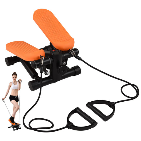 Stepper For Exercise At Home With Resistance Bands LCD Display Capacity 100kg Stair Stepper for Abdomen Waist Buttocks Legs