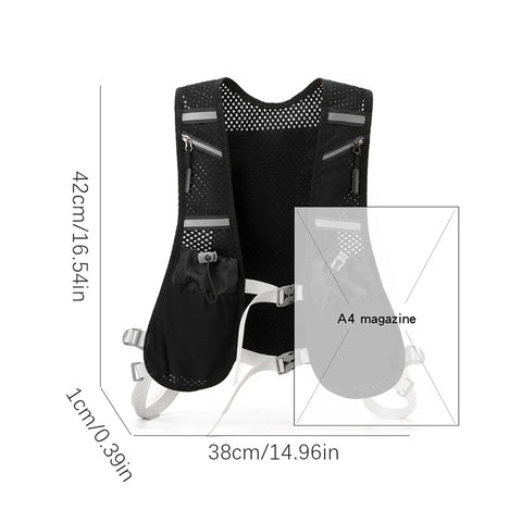 Breathable Hydration Running Vest Lightweight Cycling Riding Climbing Bag Trail Running Backpack Multifunction Marathon Backpack