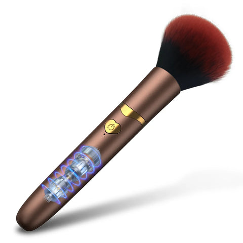 2 In 1 Portable Makeup Brush Rechargeable Electric Foundation Brush For Liquid Creams And Foundations