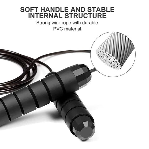 Skipping rope for adult fitness - suitable for both men and women - speed skipping rope - comfortable grip - helps to reduce fat