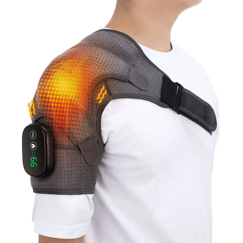 VIP Electric Shoulder Massager Heating Pad Vibration Massage Support Belt Shoulder Thermal  Brace