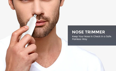 Sejoy Nose Hair Trimmer Men Women USB Rechargeable Waterproof Portable Ear Hair Trimmer Professional Facial Hair Trimmer