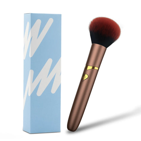 2 In 1 Portable Makeup Brush Rechargeable Electric Foundation Brush For Liquid Creams And Foundations