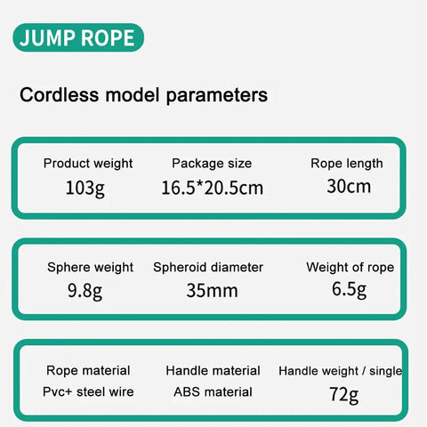 Cordless Skipping Rope Jump Ropes Smart Screen With Weighted For Sports Fiess~