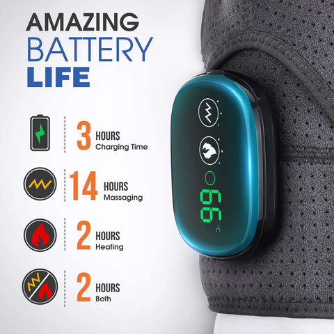 VIP Electric Shoulder Massager Heating Pad Vibration Massage Support Belt Shoulder Thermal  Brace