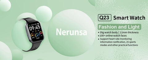 Nerunsa Smart Watch, 1.69" HD Touch Screen Fitness Watch, 25 Sports Modes Fitness Tracker, IP68 Waterproof Smartwatch.