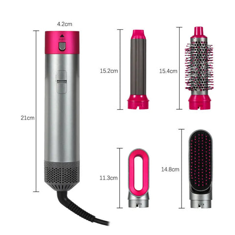5 In 1 Hair Dryer Professional High-Speed Curling lron Hot Air Comb Set For Dyson Airwrap Straightener Styling Tool