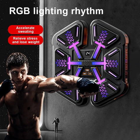 New Smart Music Boxing Machine for Children Adult Wall Mounted Boxing Trainer Home Sports Response Training Boxing Wall Target