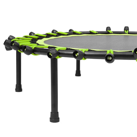 【Breeins】Silent Mini Trampoline Fitness Trampoline Bungee Rebounder Jumping Cardio Trainer Workout for Adults