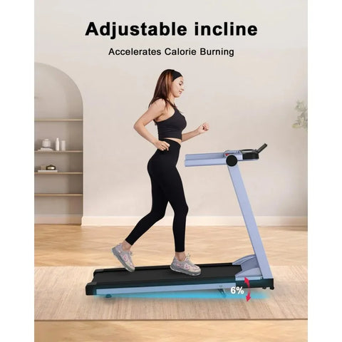 Deerrun MAX 158KG Incline Treadmill APP Control 16.53 X 44.09 Running Area 3 HP Folding Treadmill for Home