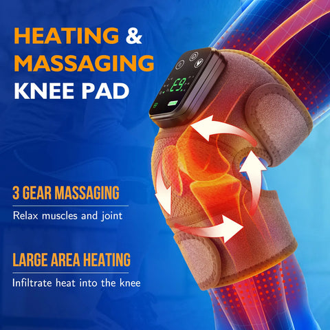 Electric Heating Vibration Massager for Shoulder Brace Belt Thermal Massage Knee Support Pad Arthritis Elbow Muscle Relaxation
