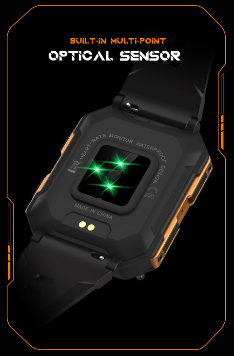 C20Pro Sports Smart Watch Men Bluetooth Call Smartwatch IP68 Waterproof Multi Sports Mode Health Monitoring Military Smartwatch