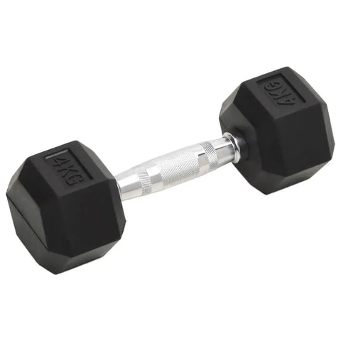 Set of 2 Cast Iron Dumbbells - 8kg Weights for Home Gym & Strength Training