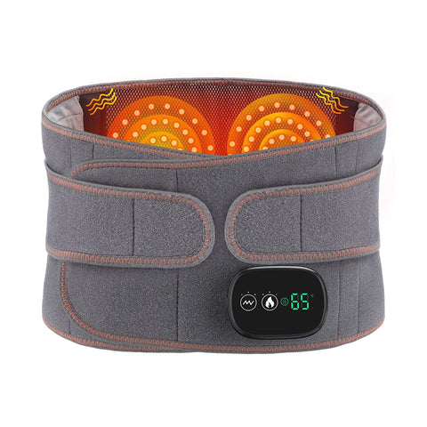 New Upgrade Electric Heating Waist Massager Support Belt Vibration Hot Compress Brace Belt Back Relax 3 Gears Adjustment