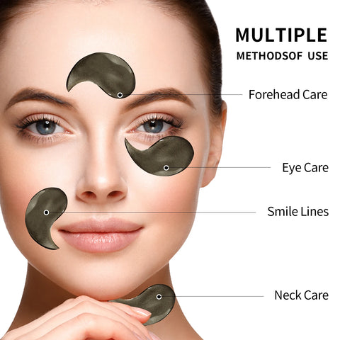 Ilisya-- Black Pearl Eye Mask  Gel Remove Dark Circles Anti-Puffiness Anti-Aging Moisturizing Eyes Care-60pcs