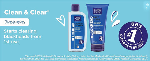 CLEAN & CLEAR® Blackhead Clearing Cleanser 200ml*3 packs, reduce and prevent Blackhead, Salicylic Acid, remove oil and dirt
