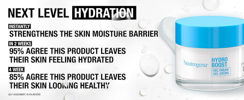 Neutrogena Hydro Boost Gel Cream 50ML, For dry skin, Long lasting 72h, Hyaluronic Acid, Oil & fragrance-free,hydrated & glowing